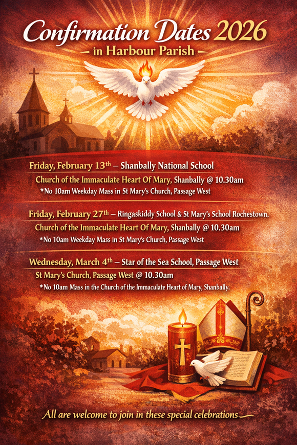 Harbour Parishes Confirmation Dates Poster